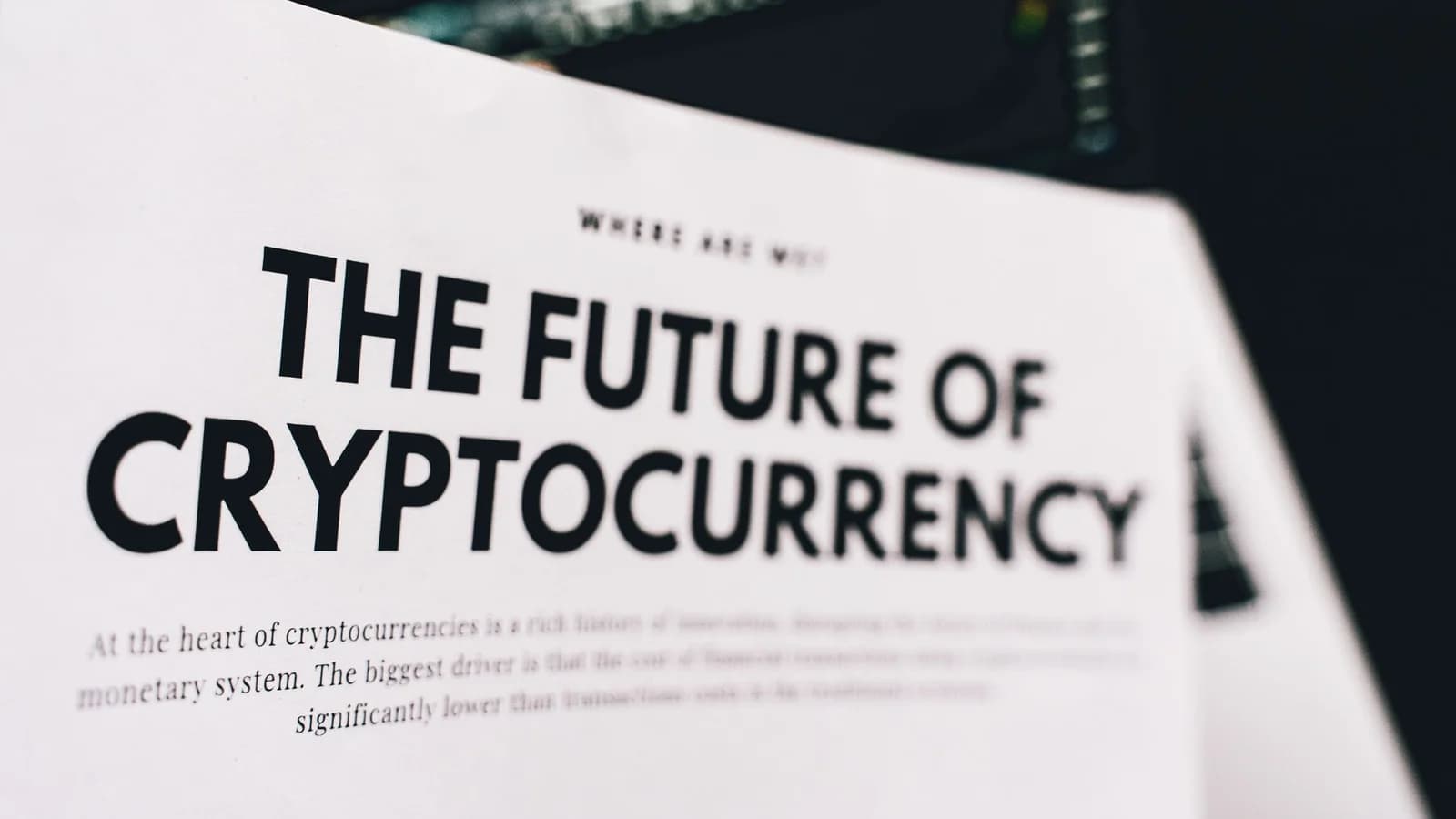 A document highlighting the future trends and impacts of cryptocurrency.